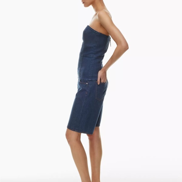 Aritzia Denim Forum 90s Denim Tube Top - Picture 6 of 9